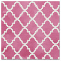 Chic mörkt rosa vattenfärgstilQuatrefoil mönster