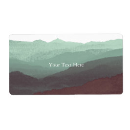 Chic Mountian Watercolor | Blått och violett | ANP Fraktsedel