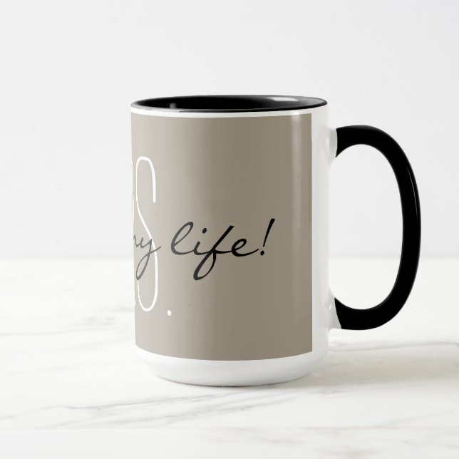 CHIC MUG_ " FRU ÄLSKA AV MITT LIV ", MUGG (Höger)