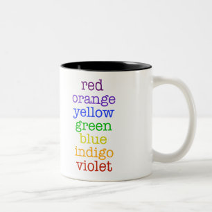 chic mugg för geekregnbågekaffe