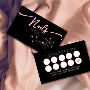 Chic nagelsalon Manicurist Poland Hand Lojalitetskort