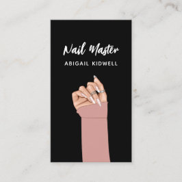 Chic Nail Art QR-kodwebbplats Visitkort