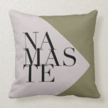 Chic Namaste Yoga Inspired Square Pillow Kudde<br><div class="desc">Efter omdefinieradeUtformningar</div>