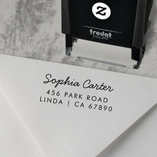 Chic Namn Returadress Modern minimalist Självfärgande Stämpel