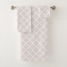 Chic Nästan Mauve Big Moraccan Quatrefoil Mönster