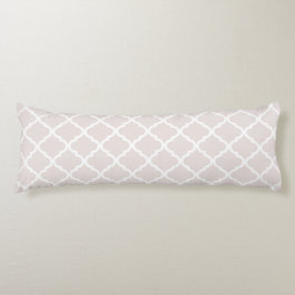 Chic Nästan Mauve Big Moraccan Quatrefoil Mönster Kroppskudde