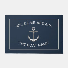 Chic Nautical Anchor Boat Navy Blue Personlig