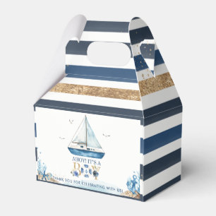 Chic Nautical Boat Ahoy Det är en pojkvän. Presentaskar
