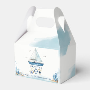 Chic Nautical Boat Ahoy Det är en pojkvän Shower Presentaskar