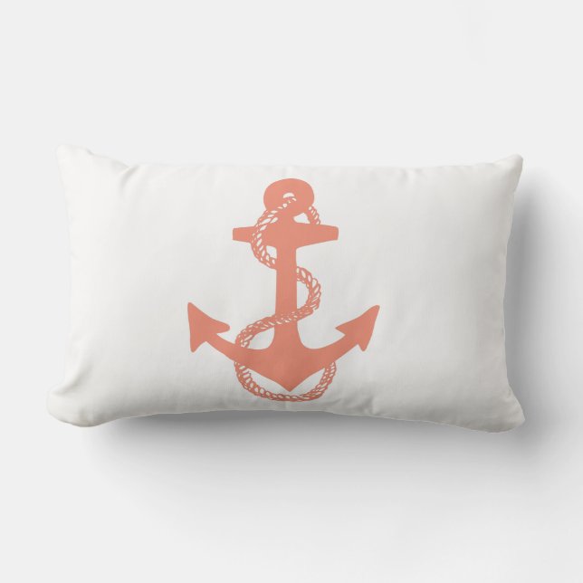 chic nautisk ANCHOR tvåsidig | Lumbarkudde (Framsida)