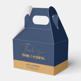 Chic Navy och Guld Födelsedags Tacksamhet Presentaskar