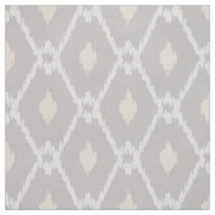 Chic neutralt brun beige ikat diamant mönster tyg
