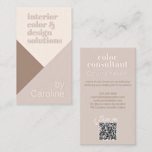Chic Neutralt Ivory Beige Taupe Brown Natural Visitkort