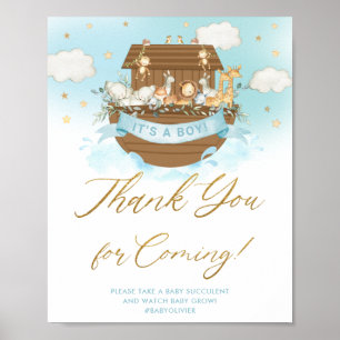 Chic Noahs Ark Blue Boy-Tack för kommande tecken Poster