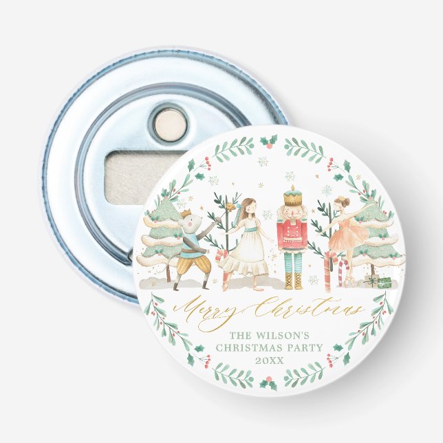 Chic Nutcracker Ballet God jul Party Flasköppnare (Framsidan)