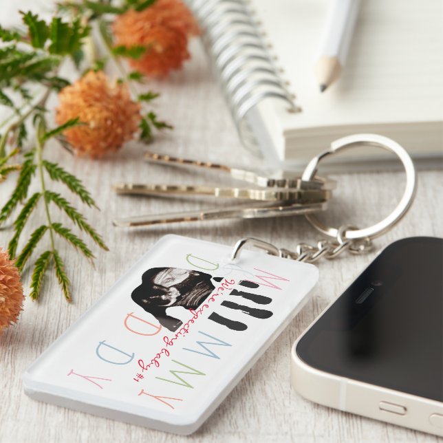 Chic Nyfödd bebis Sonogram Ultrasound Photo Gravid (Högra Framsidan)