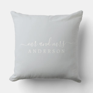 Chic Nyligen Mr. Ice Blue Monogram Kudde
