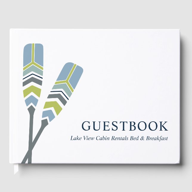 Chic Oars Sjö Ocean Beach Cabin Vacation Rental Gästböcker (Framsida)