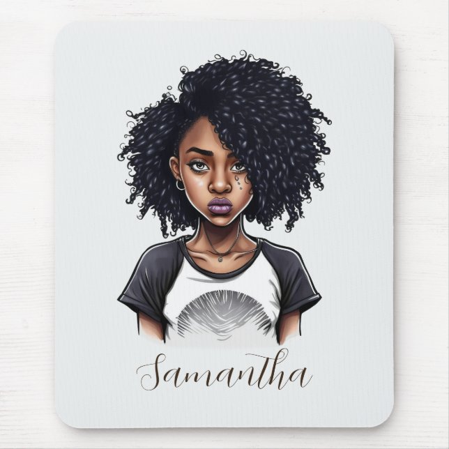 Chic och Classy Afro Woman Musmatta (Framsidan)