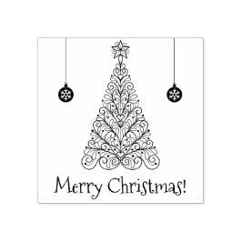 Chic och Elegant God jul | JULGRAN Stämpel