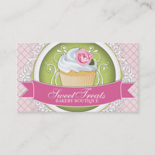 Chic och eleganta muffinvisitkortar visitkort