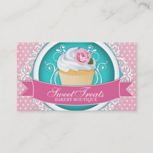 Chic och eleganta muffinvisitkortar visitkort