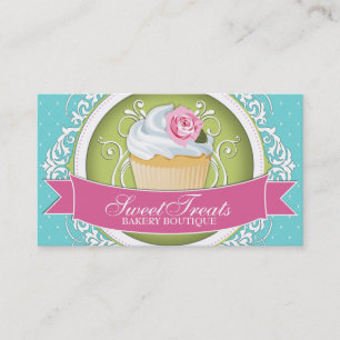 Chic och eleganta muffinvisitkortar visitkort