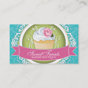 Chic och eleganta muffinvisitkortar visitkort