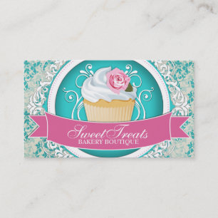 Chic och eleganta muffinvisitkortar visitkort