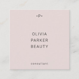 Chic och minimiprogram| fyrkantigt visitkort