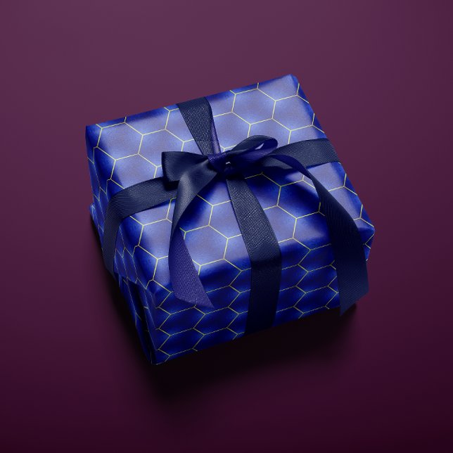 Chic och modern marin och Guld Presentpapper (Skapare uppladdad)