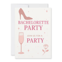 "Chic och Roligt Bachelorette Party bjudande desig