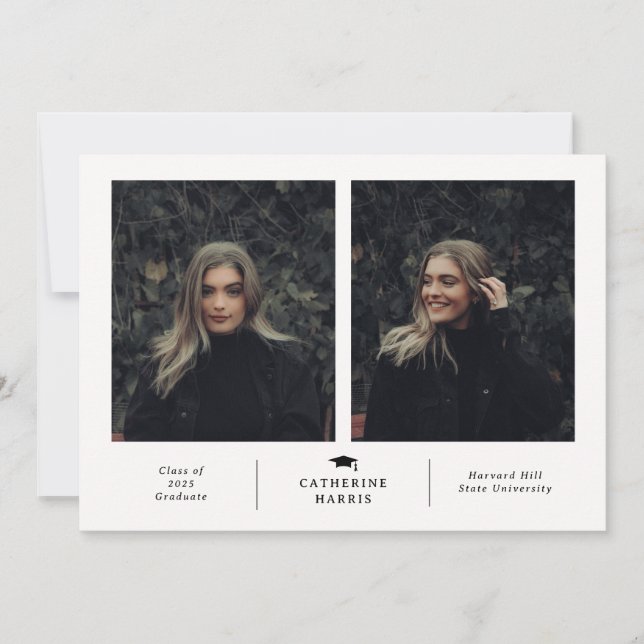 Chic och Snyggt Foto Studenten Meddelande (Framsida)