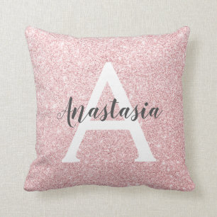 Chic och Trendig Ro Guld Glitter miniatyrdiagram Kudde