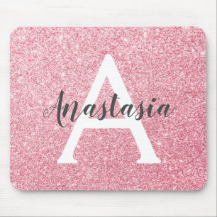 Chic och Trendig Ro Guld Glitter miniatyrdiagram Musmatta