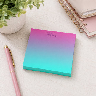 Chic ombre post-it block