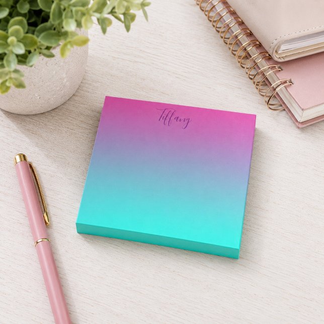 Chic ombre post-it block (Skapare uppladdad)