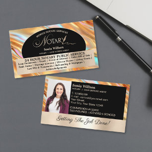 Chic Opal Mobile Notary & Loan Signing Agent Photo Visitkort
