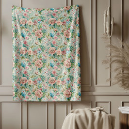 Chic Opulent Rococo Inspired Regal Home Accent Fleecefilt