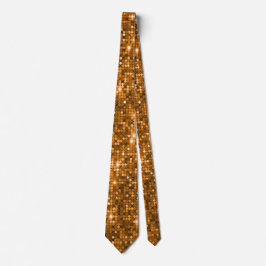 Chic Orange Guld Glitter Prom & Party Neck Tie Slips