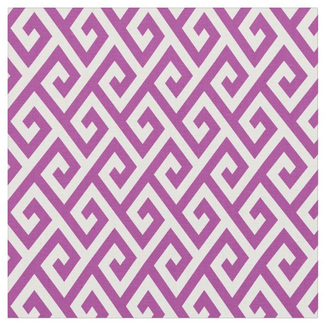 Chic orchid lila Gek nyckel geometric mönster Tyg (Närbild)