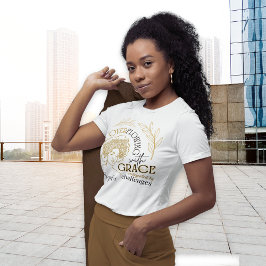 Chic överflödig med Grace Blooming Afro Hair T Shirt