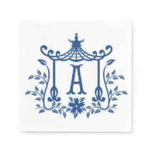 Chic Pagoda Monogram A