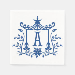 Chic Pagoda Monogram A Pappersservett
