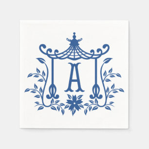 Chic Pagoda Monogram A Pappersservett