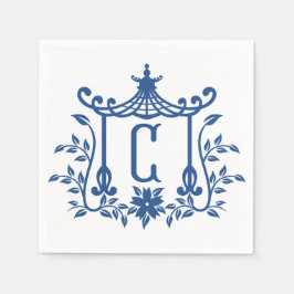 Chic Pagoda Monogram C Napkins Pappersservett