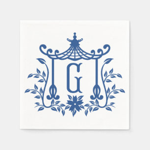 Chic Pagoda Monogram G Napkins Pappersservett