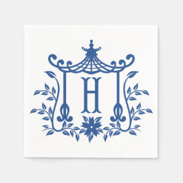 Chic Pagoda Monogram H Napkins Pappersservett