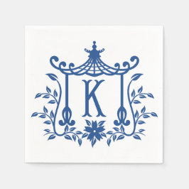 Chic Pagoda Monogram K Napkins Pappersservett