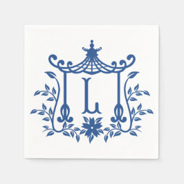 Chic Pagoda Monogram L Napkins Pappersservett